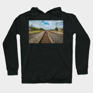 Parallel Railroad Tracks Hoodie